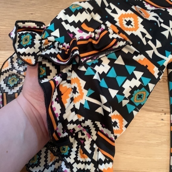 Jody California Abstract Geometric Pattern Boatneck Above Knee Dress Women’s M - Picture 8 of 12